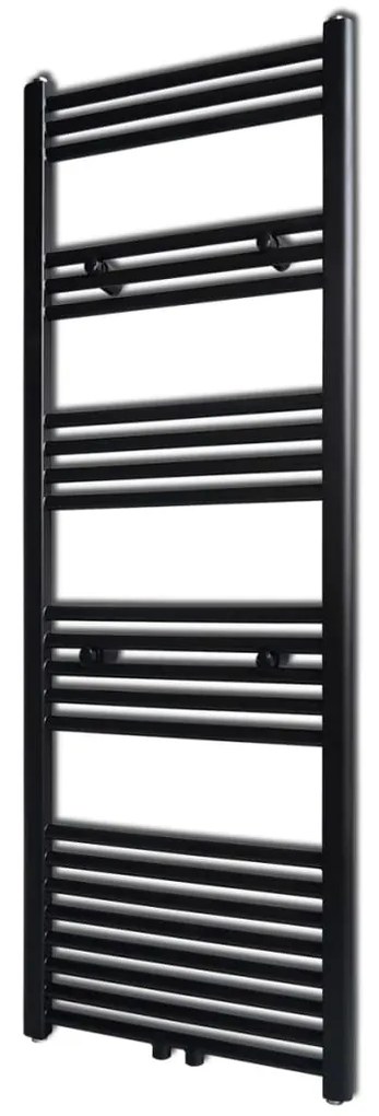 Aquecedor toalhas casa de banho liso 500 x 1424 mm preto