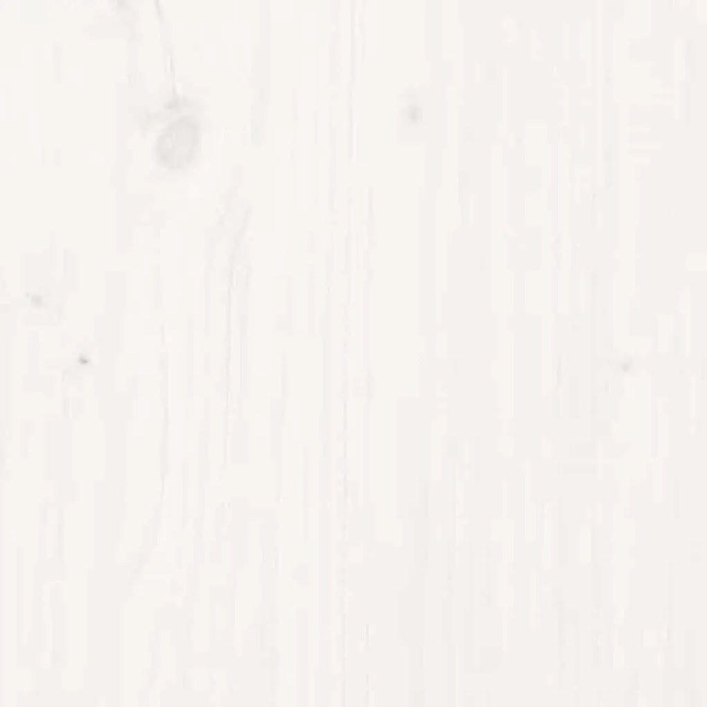 Cesto de roupa suja 88,5x44x76 cm pinho maciço branco