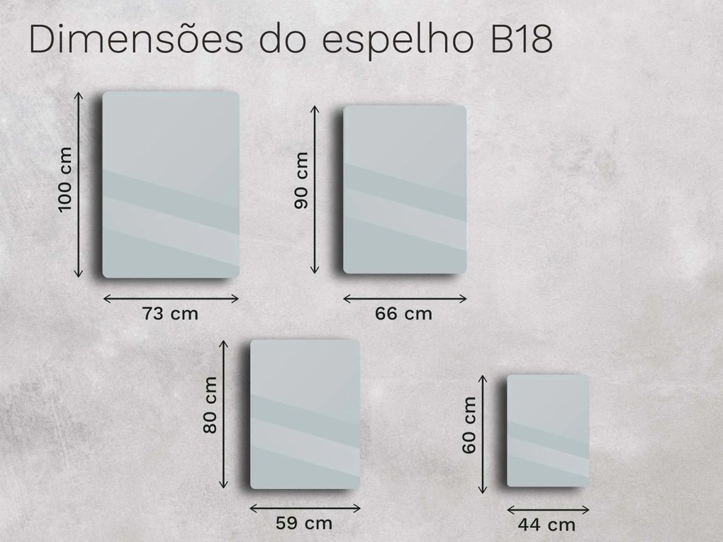 Espelho com moldura B18