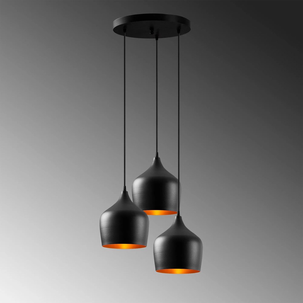 Candeeiro Dodo – Preto – 46 x 46 cm