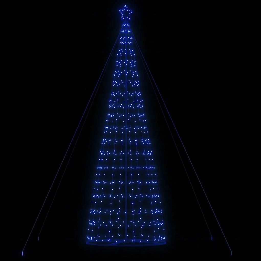 vidaXL LED Árvore de Natal 1534 LEDs Azul 503 cm