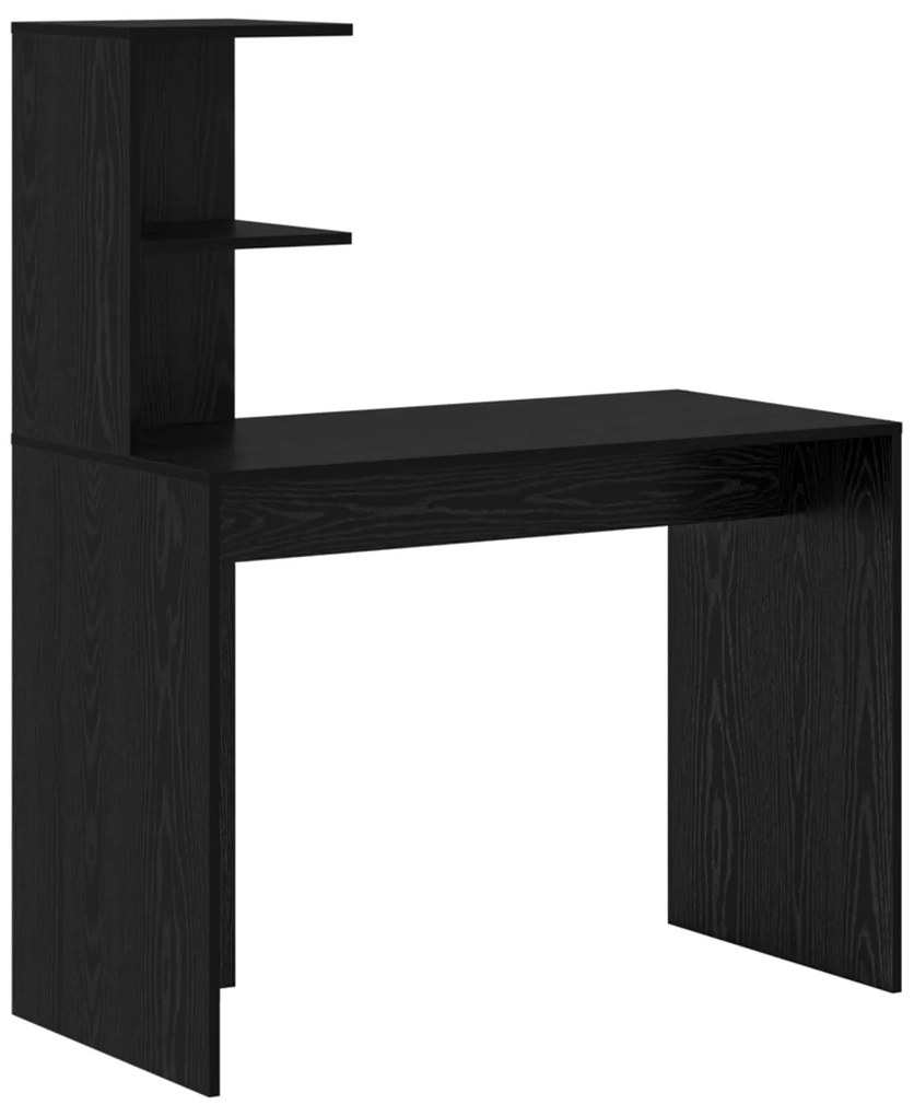 Secretária de Escrita Carvalho Preto Carvalho Preto MDF, laminado