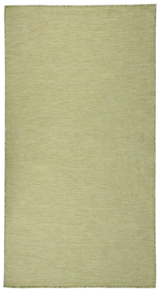 Tapete de tecido plano para exterior 80x150 cm verde