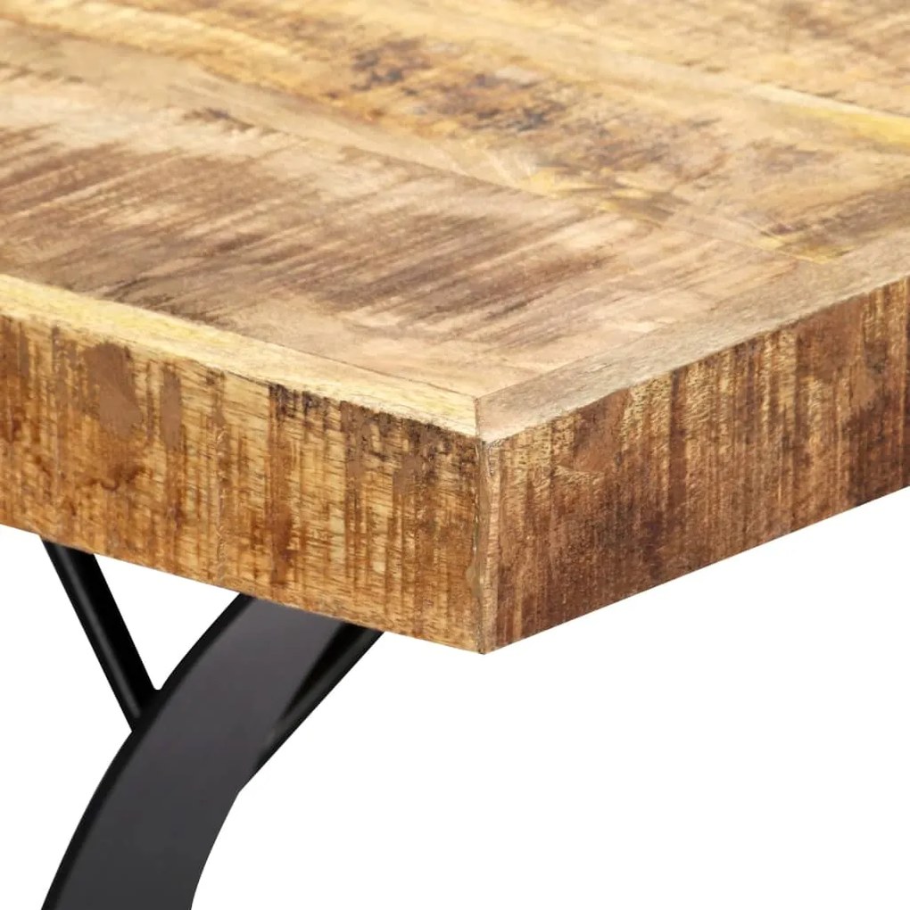 Mesa de jantar madeira de mangueira maciça 180x90x76 cm