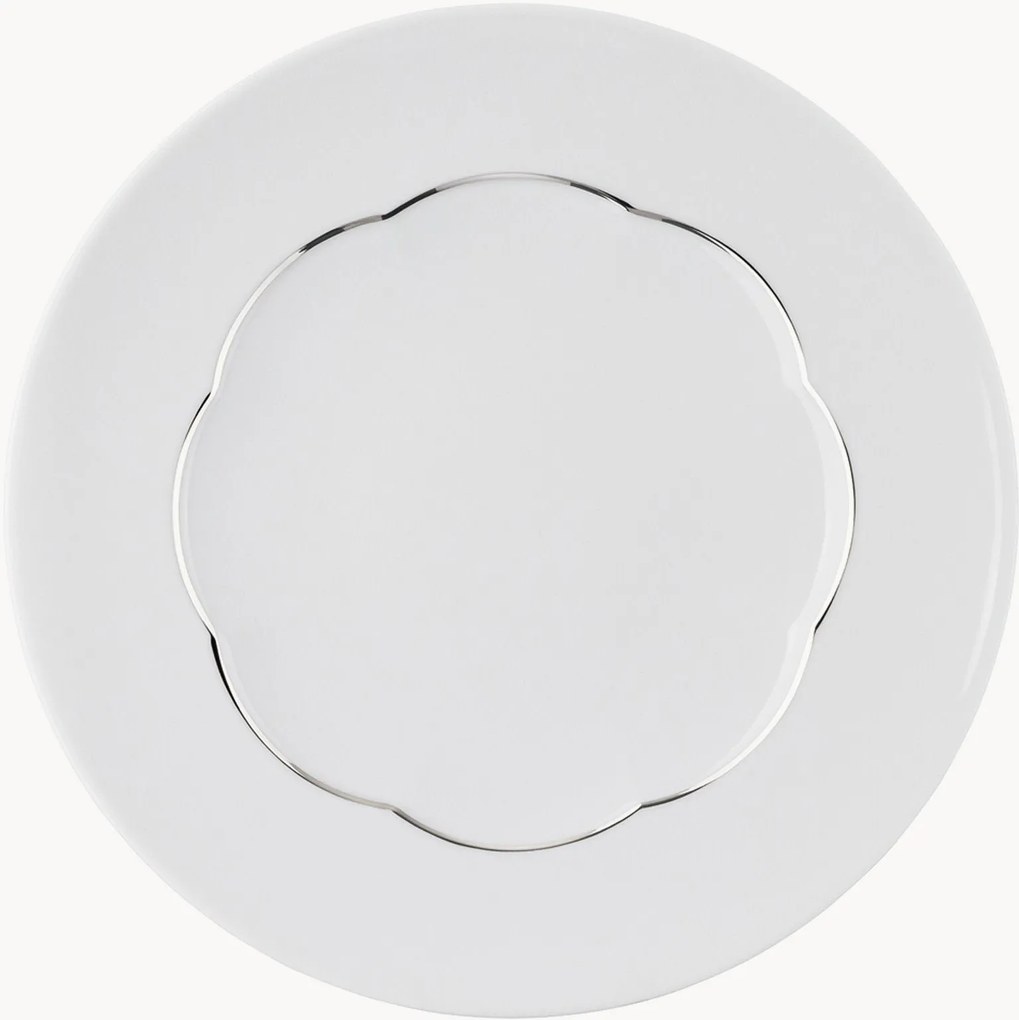 Pratos de pequeno-almoço em porcelana Sonetto, conjunto de 6