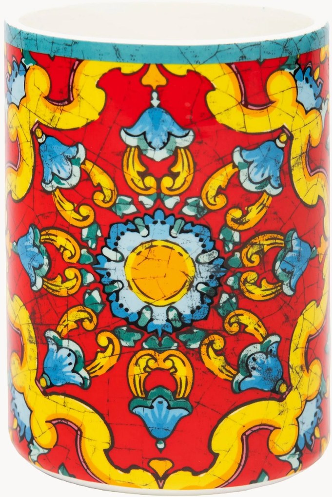 Suporte para utensílios em cerâmica Trinacria
