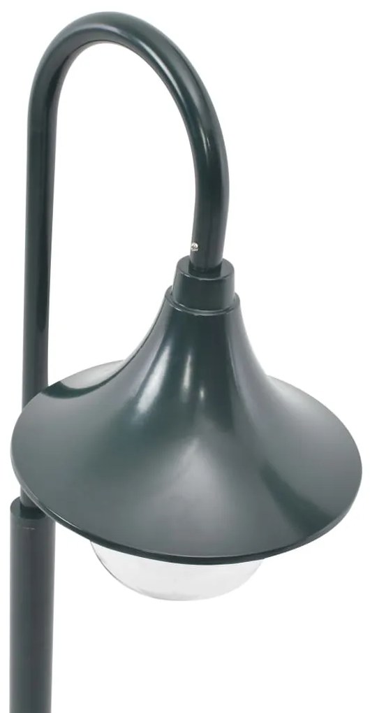 Candeeiro de pé para jardim E27 120 cm alumínio verde escuro