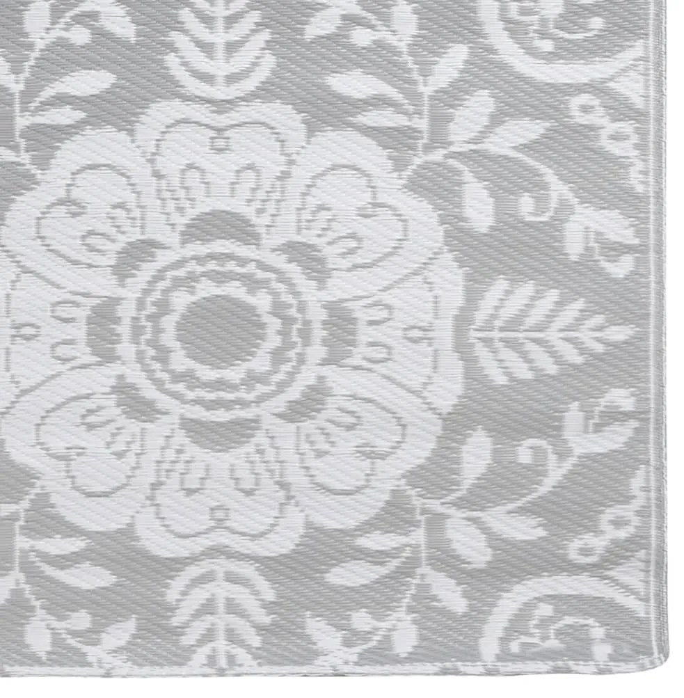 Tapete de exterior 80x150 cm ARAKIL PP cinzento-claro
