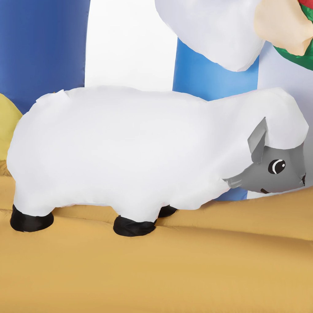 Decoração Insuflável de Natal 157cm com Luzes LED IP44 Incluí Inflador