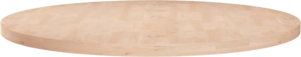 vidaXL Tampo de mesa redondo Ø60x2,5 cm carvalho maciço não tratado
