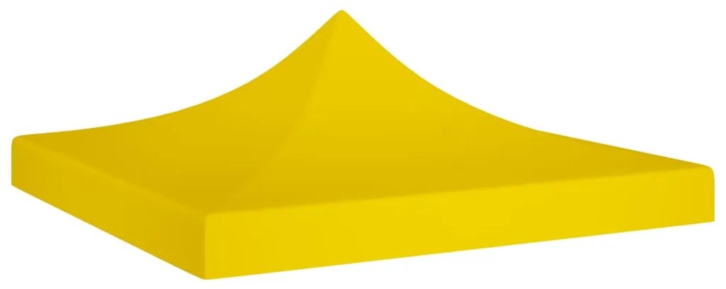 Teto para tenda de festas 3x3 m 270 g/m² amarelo