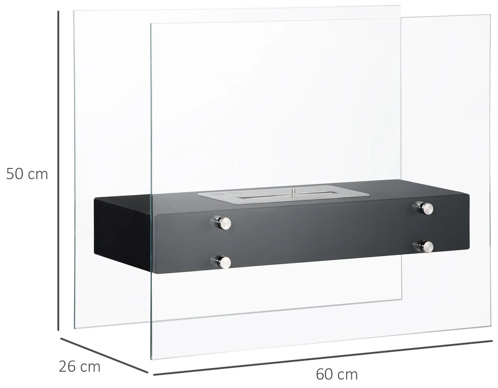 Lareira de Bioetanol 7000 BTU Lareira de Bioetanol de Mesa com Tanque