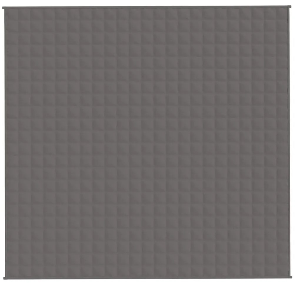 Manta pesada 15 kg 220x240 cm tecido cinzento