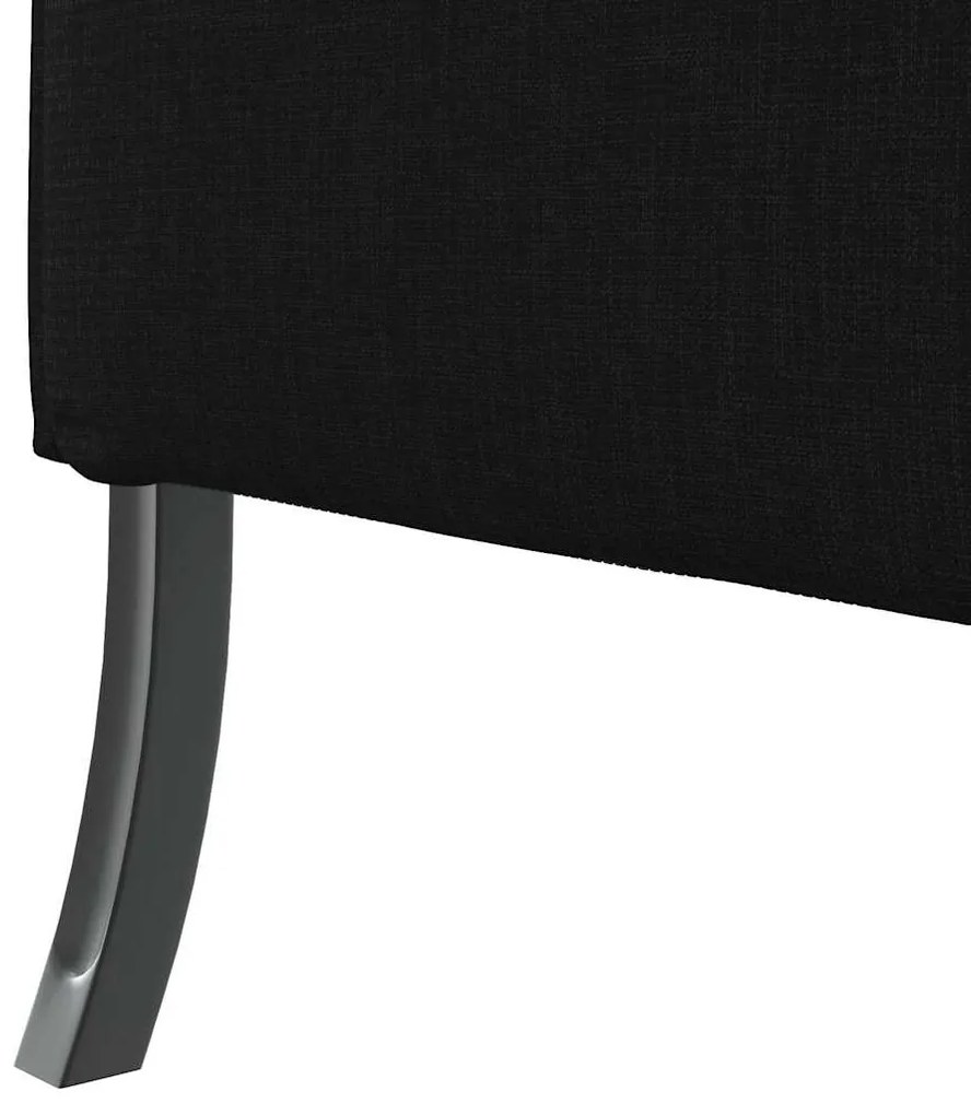 Sofá Alto Preto 109x56x121 cm Tecido
