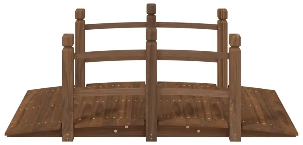 Ponte de jardim com corrimões 150x67x56 cm abeto maciço