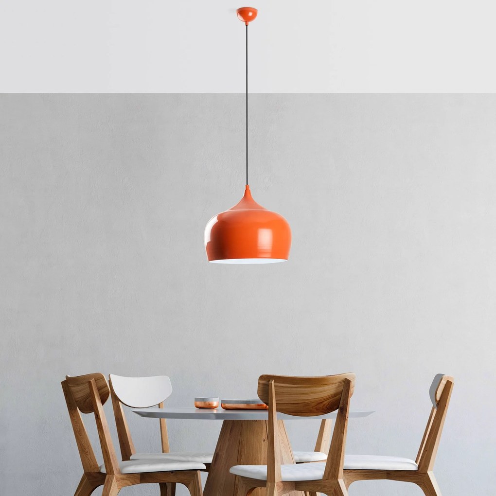 Candeeiro de Teto Patine – Laranja – Ø28 h:29 cm