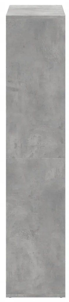 Estante divisória 69,5x29x137,5 cm deriv. madeira cinza cimento