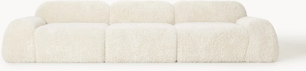 Sofá modular em teddy Wolke (4 lugares)