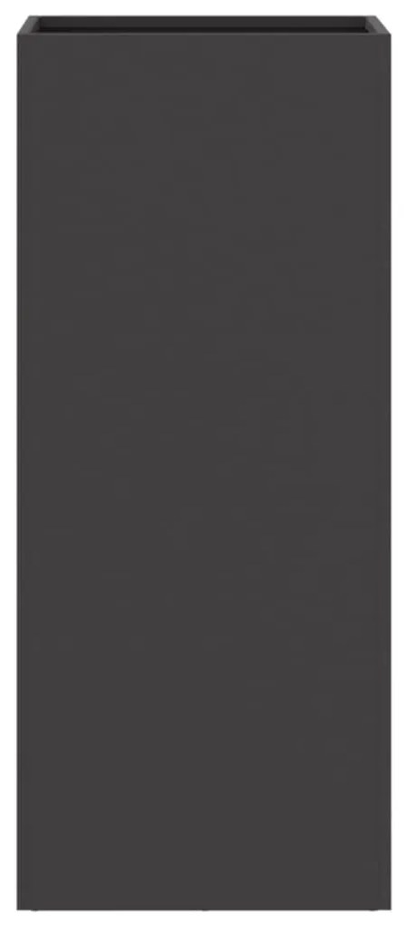 Vaso/floreira 32x29x75 cm aço preto