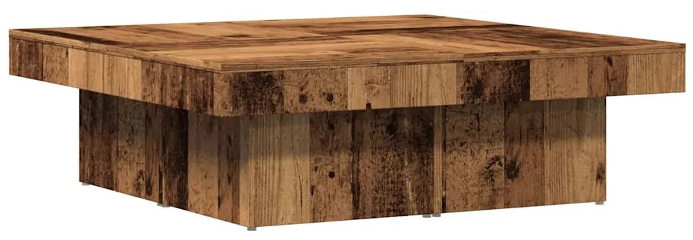 Mesa de centro 90x90x28 cm derivados de madeira madeira velha