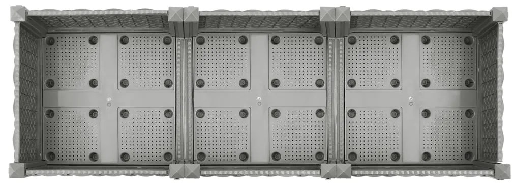 Canteiro elevado 120x40x23 cm polipropileno