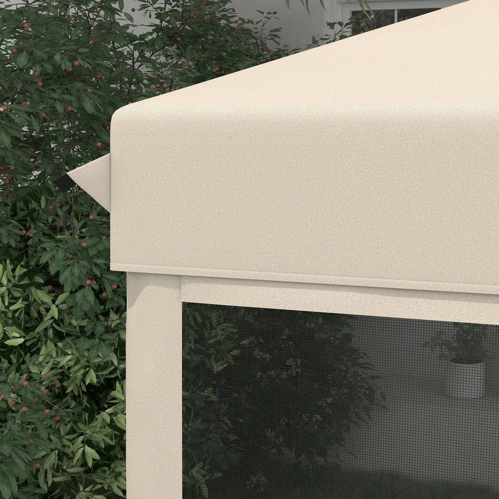 Tenda Dobrável 3x3 para Exterior Tenda Portátil de Jardim com Mosquite