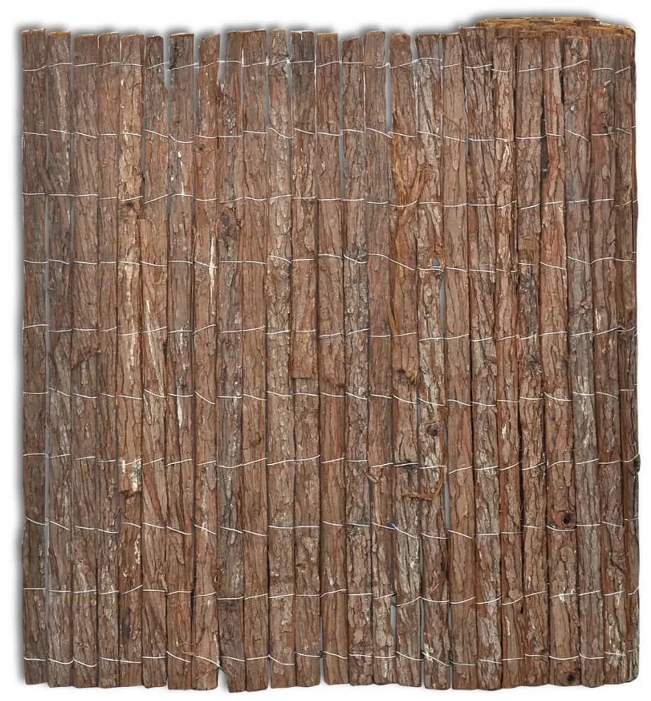 vidaXL Cerca de casca árvore 400x100 cm