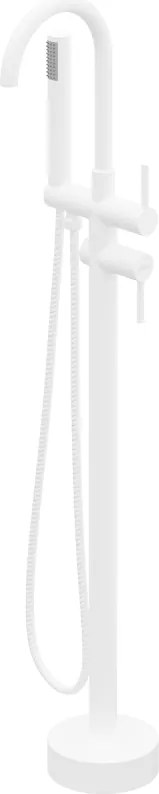 Mexen Alma torneira de banheira independente, branca - 75033-20