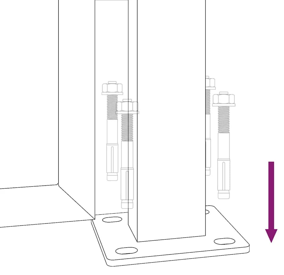 Portão de jardim 105x155 cm aço corten design quadrados