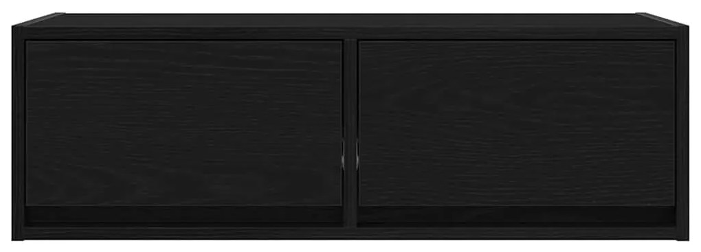 Móvel de TV 80x31x25,5 cm derivados de madeira carvalho preto