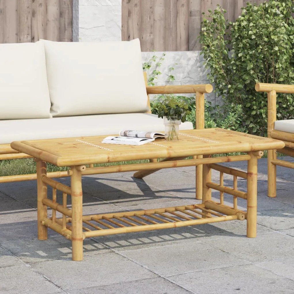 vidaXL Mesa de centro 110x55x45 cm bambu