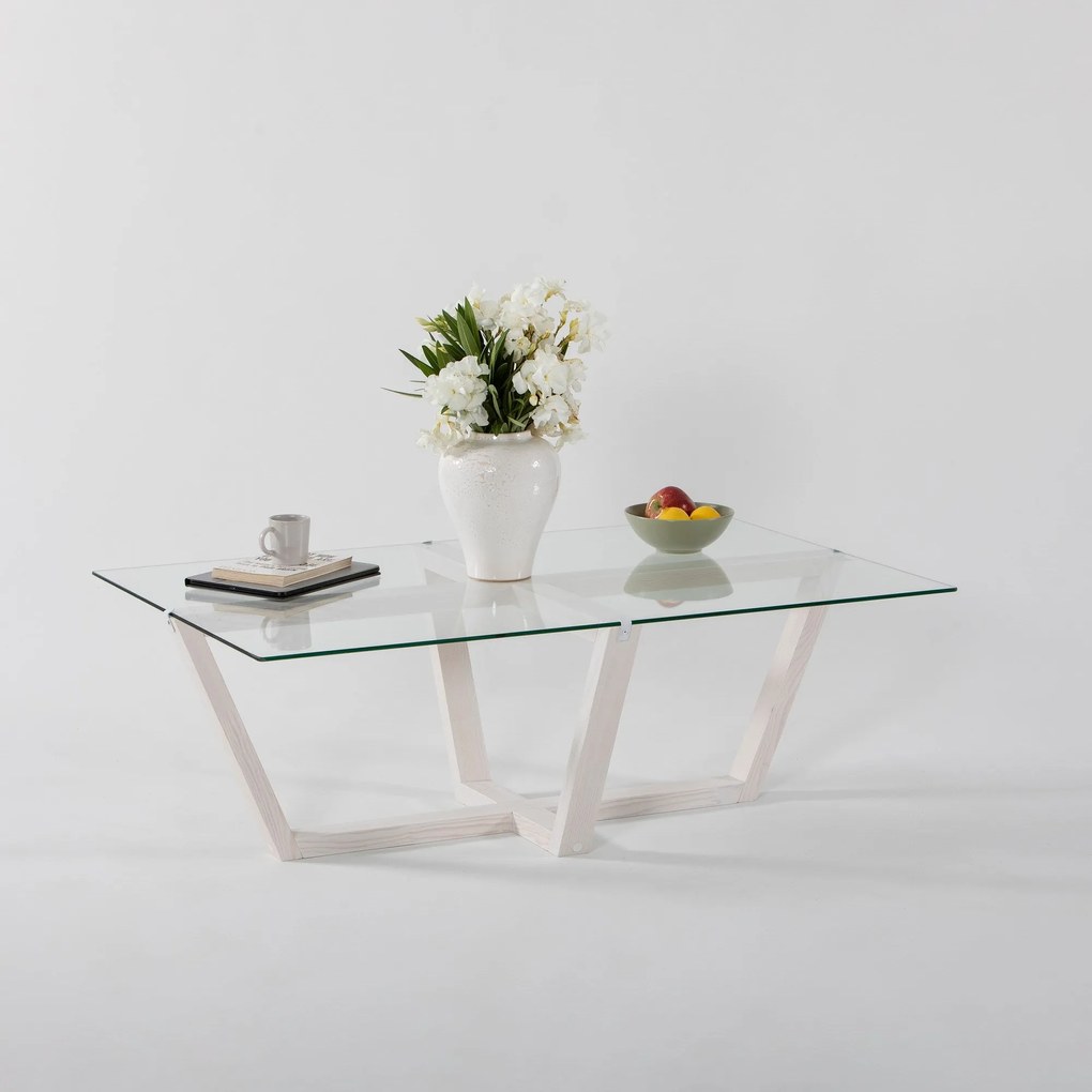 Mesa de Centro Amalfi – Branco – 105x35x65 cm
