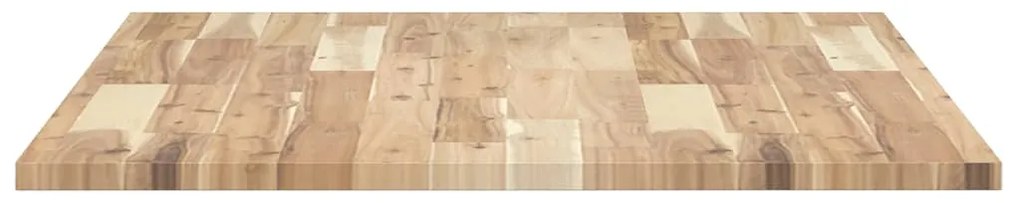 Tampo de secretária 80x70x2 cm acácia maciça não tratada