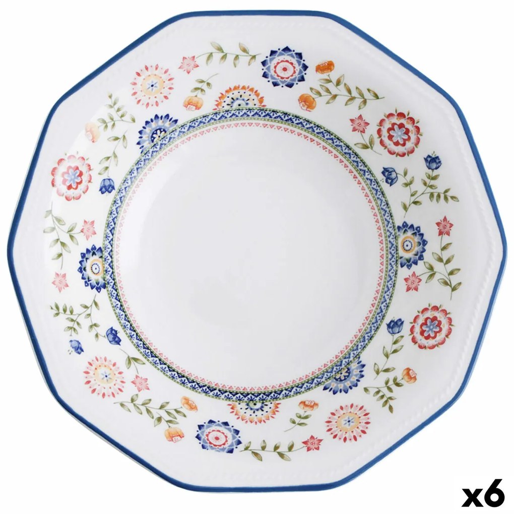 Prato Fundo Churchill Bengal Cerâmica Servies (ø 20,5 cm) (6 Unidades)