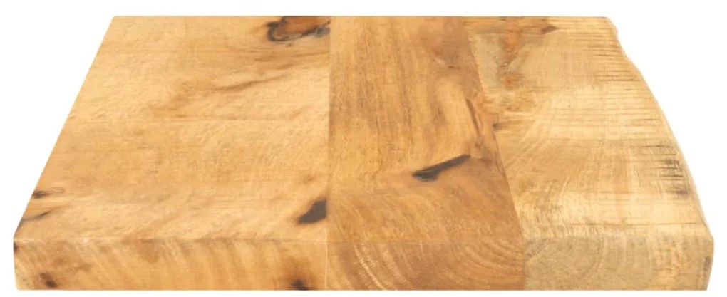 Tampo de mesa c/ borda viva 40x30x2,5cm mangueira áspera maciça
