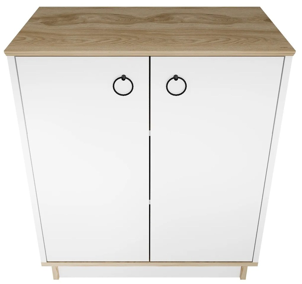 Console Nuanse – Branco Carvalho – 72x83,1x42 cm