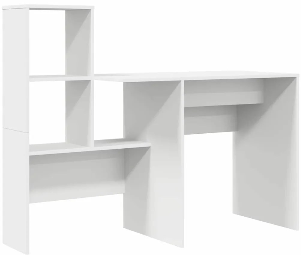 Mesa com gaveta Branco 131.5 x 50 x 106.5 cm Madeira processada