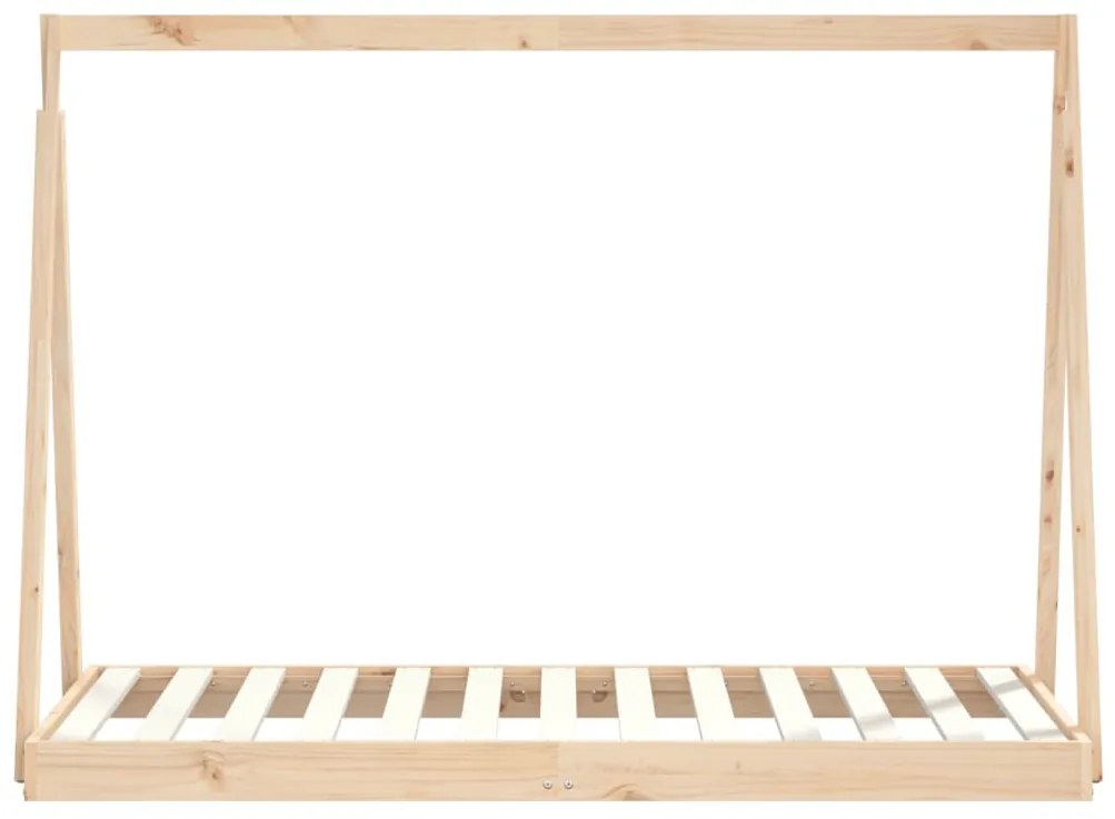 Estrutura de cama infantil 80x160 cm pinho maciço