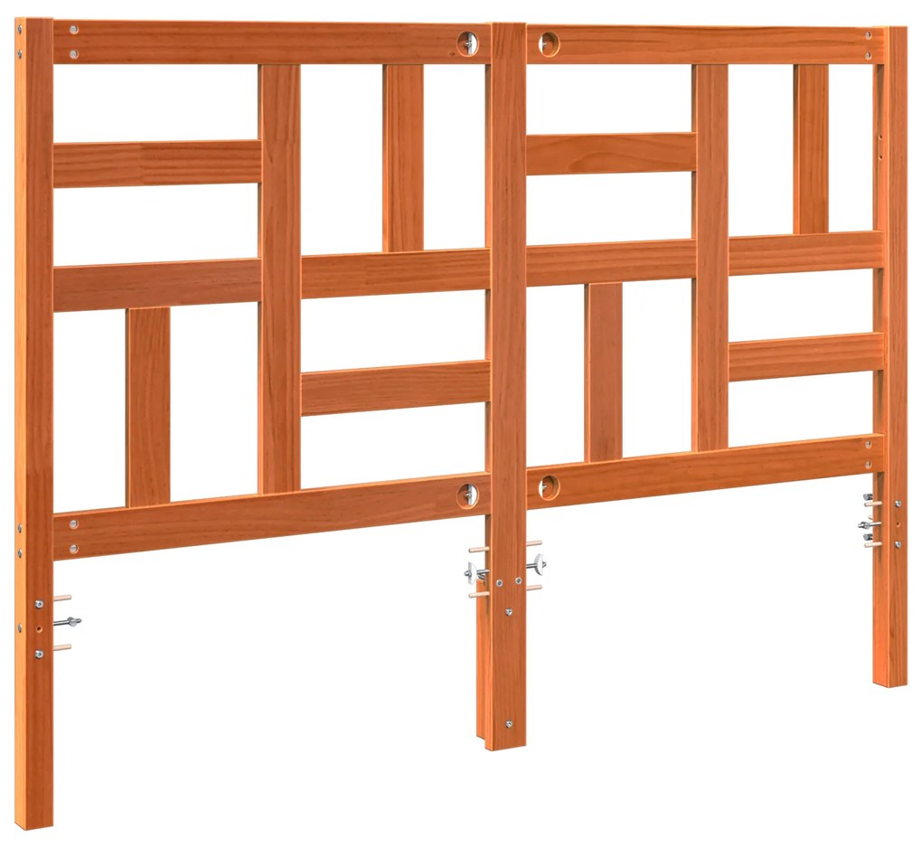 Cabeceira de Cama com cabeceira Castanho-mel 145.5 x 4 x 104 cm