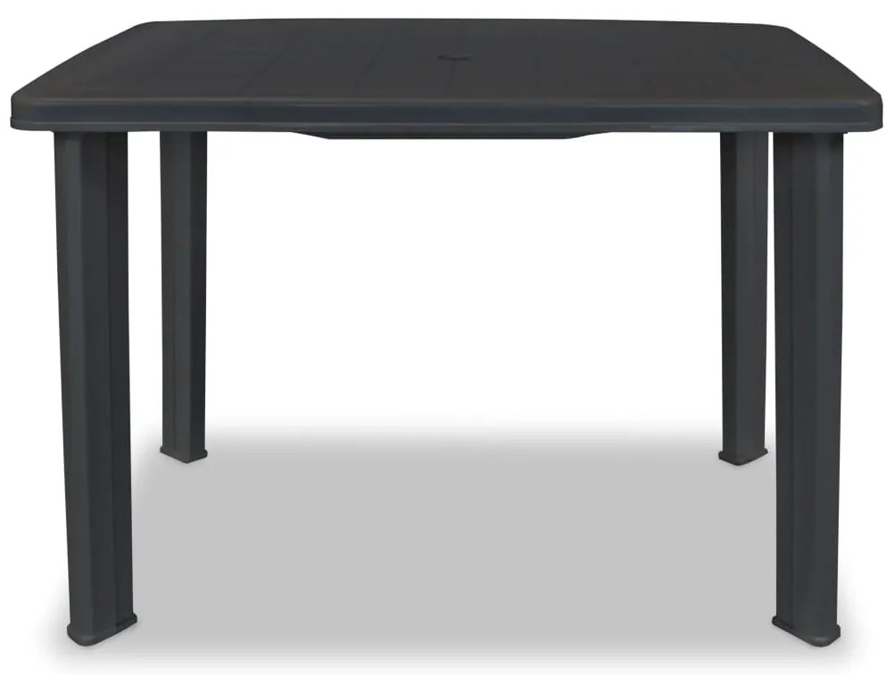 Mesa de jardim 101x68x72 cm plástico antracite