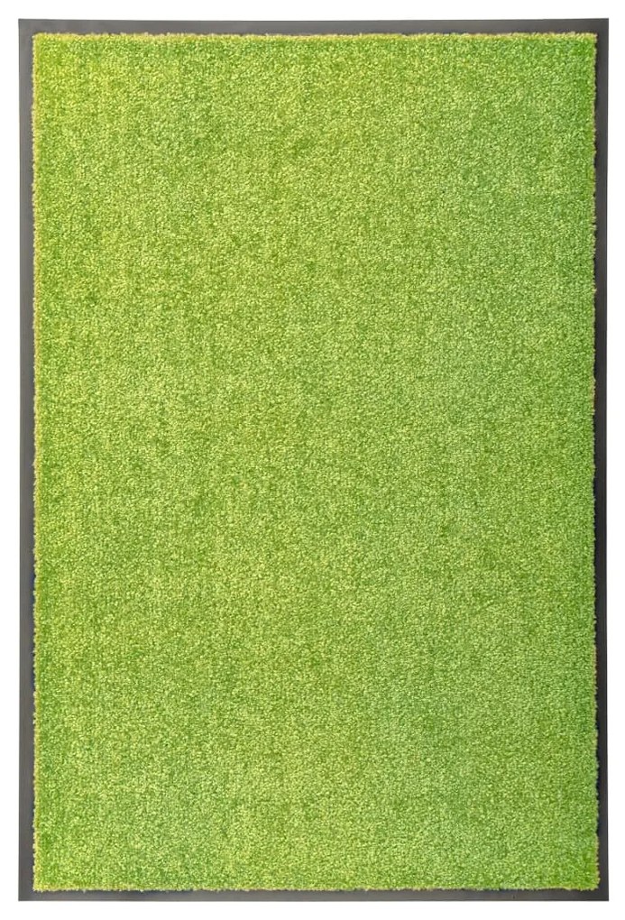 Tapete de porta lavável 60x90 cm verde
