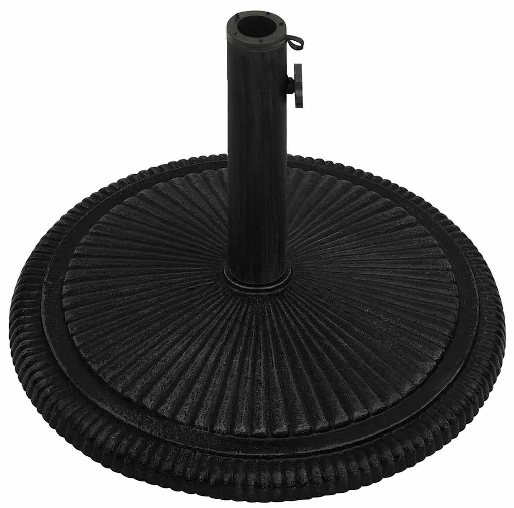 Base para guarda-sol ferro fundido 45x45x30 cm preto