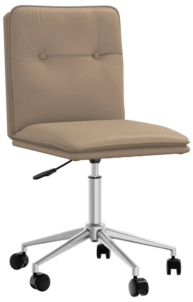 vidaXL Cadeira de jantar cappuccino couro sintético