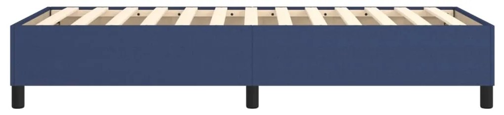 Estrutura de cama sem colchão 90x190 cm tecido azul