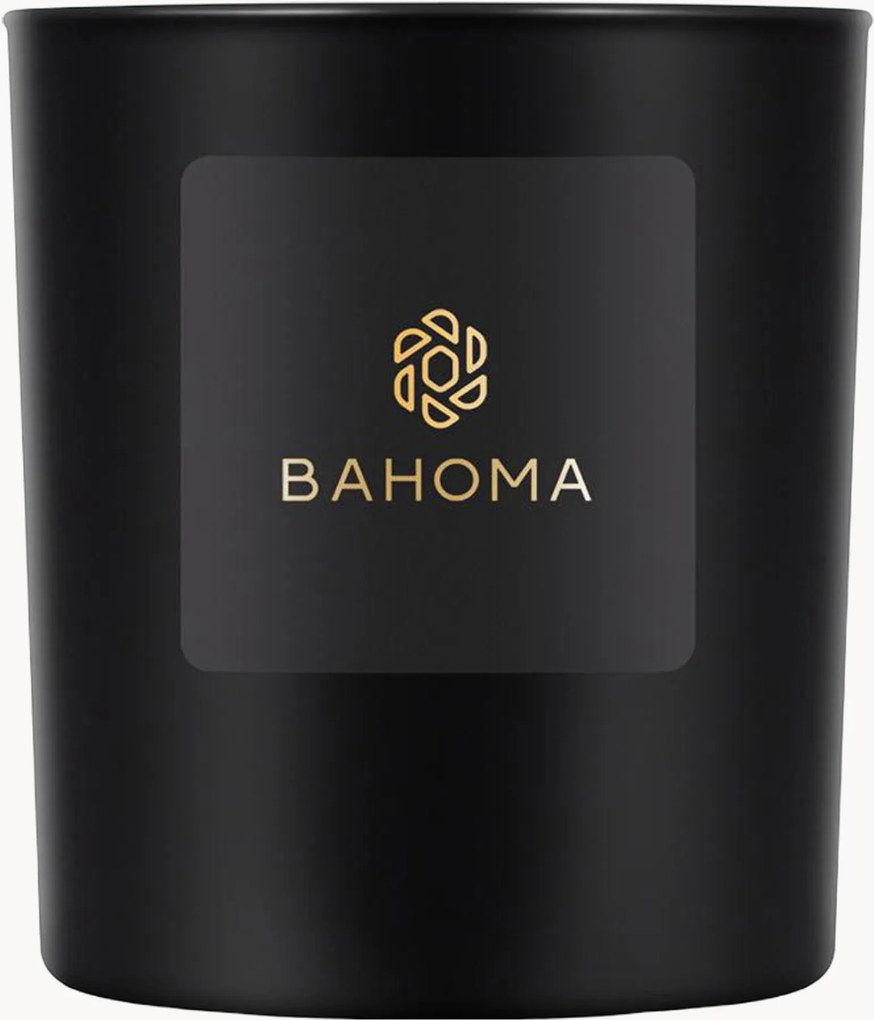 Vela perfumada com um pavio Bahoma London (baunilha, açafrão preto)