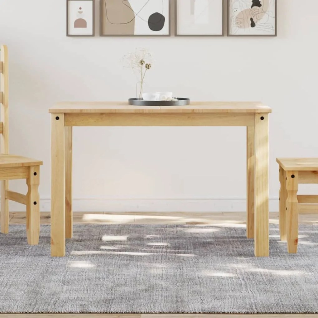 vidaXL Mesa de jantar Panama 112x60x75 cm madeira de pinho maciça