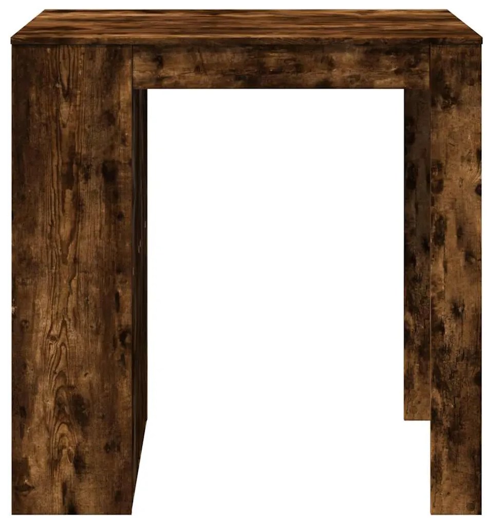 Mesa de bar 102x70x103,5cm derivados de madeira carvalho fumado
