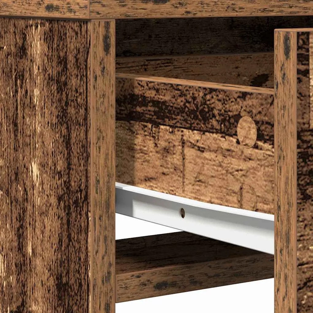 Touceiro vidaXL com Gavetas em Madeira Velha 50x41x140 cm