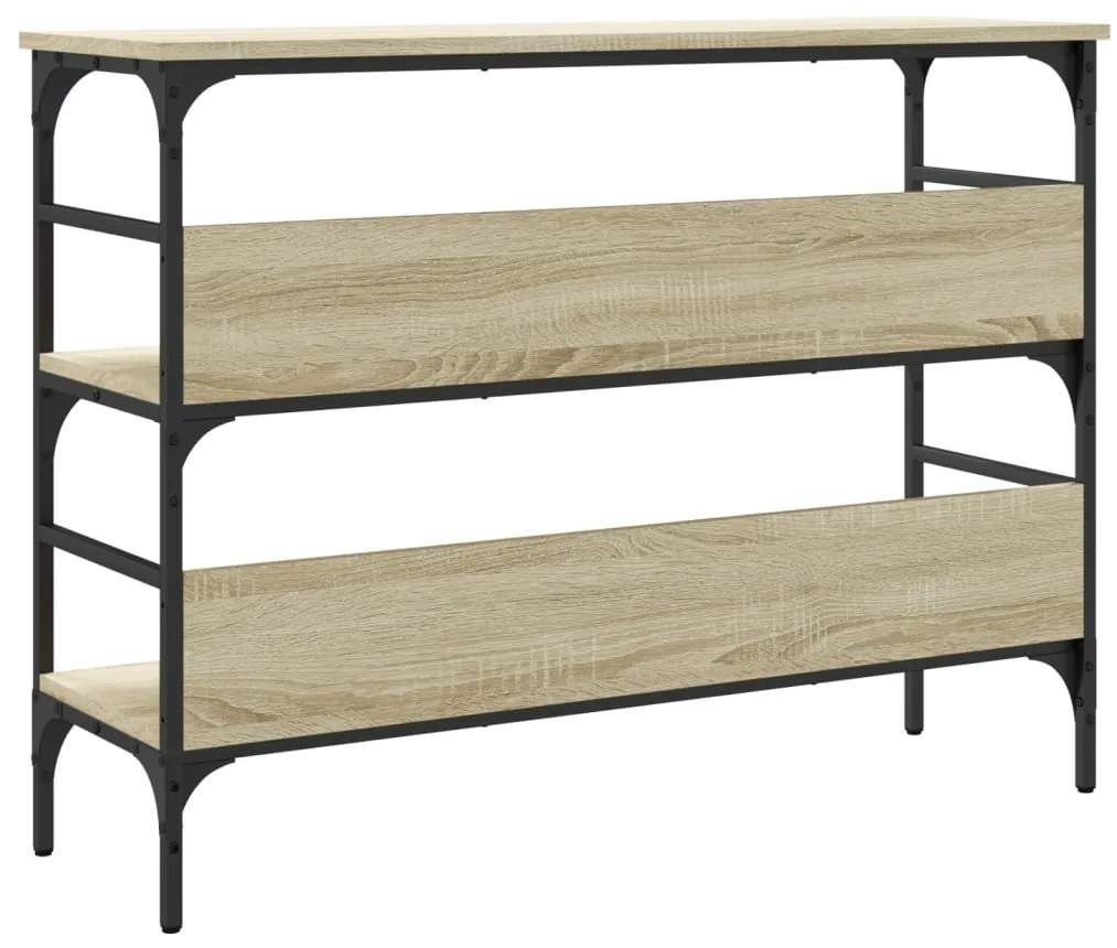 Mesa consola 100x32x75 cm derivados de madeira carvalho sonoma