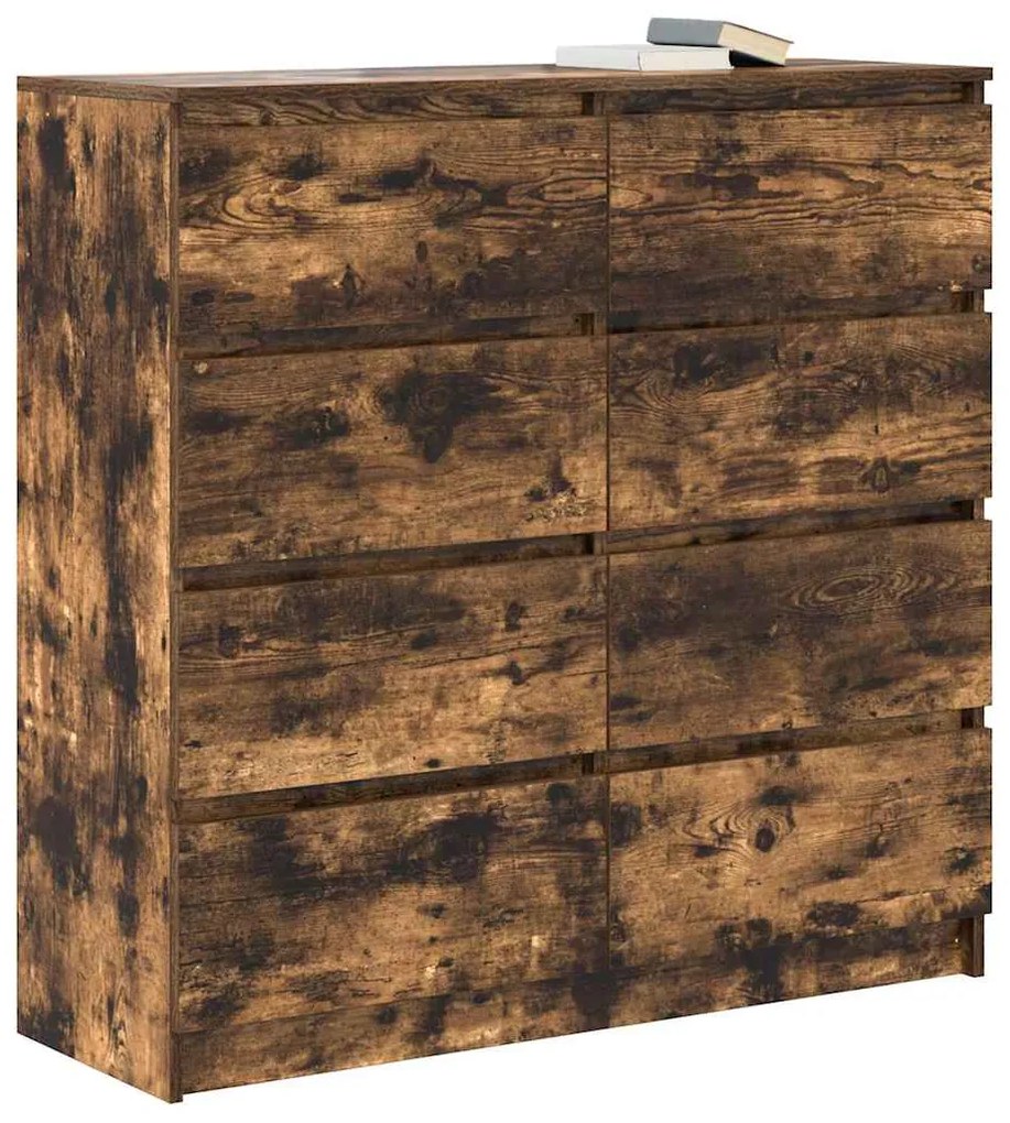 Aparador 100x35x99 cm derivados de madeira carvalho fumado
